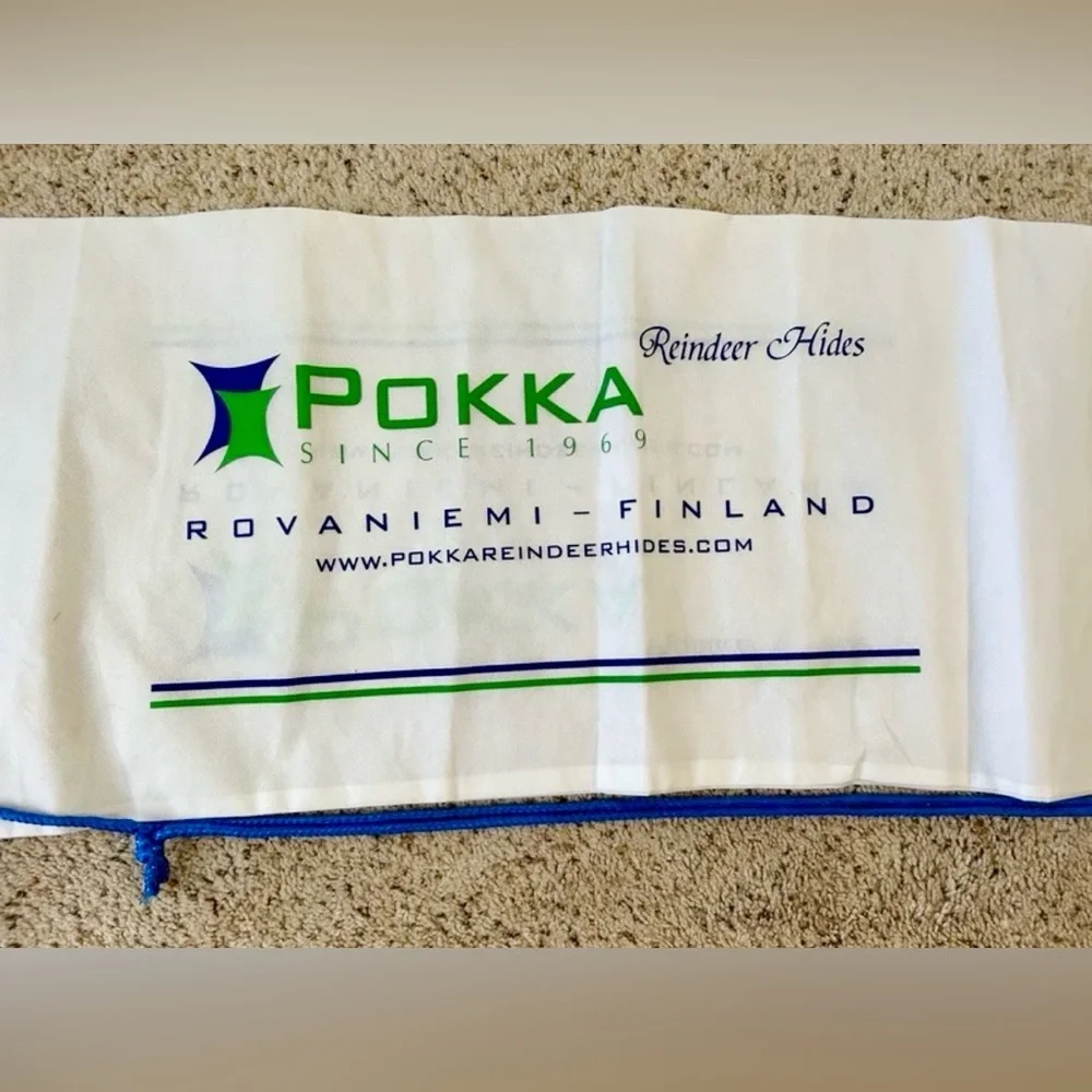 Pokka travel/Carry bag for Reindeer/other hide original storage bag from Finland